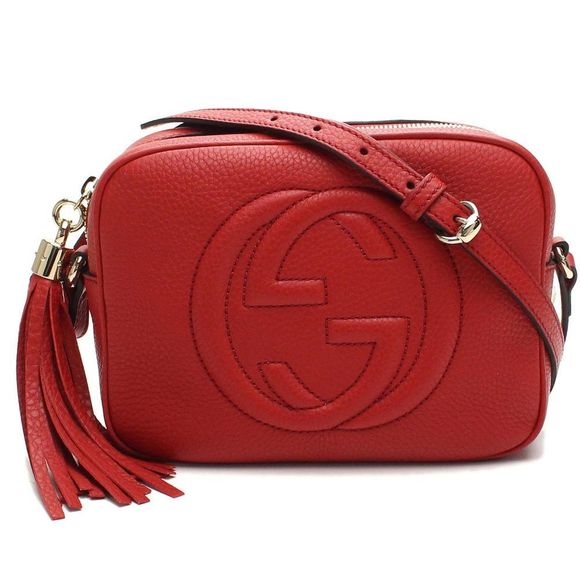 Gucci Soho Shoulder Bag Red - Picture 1 of 5